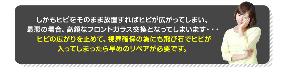 ヒビの放置は危険